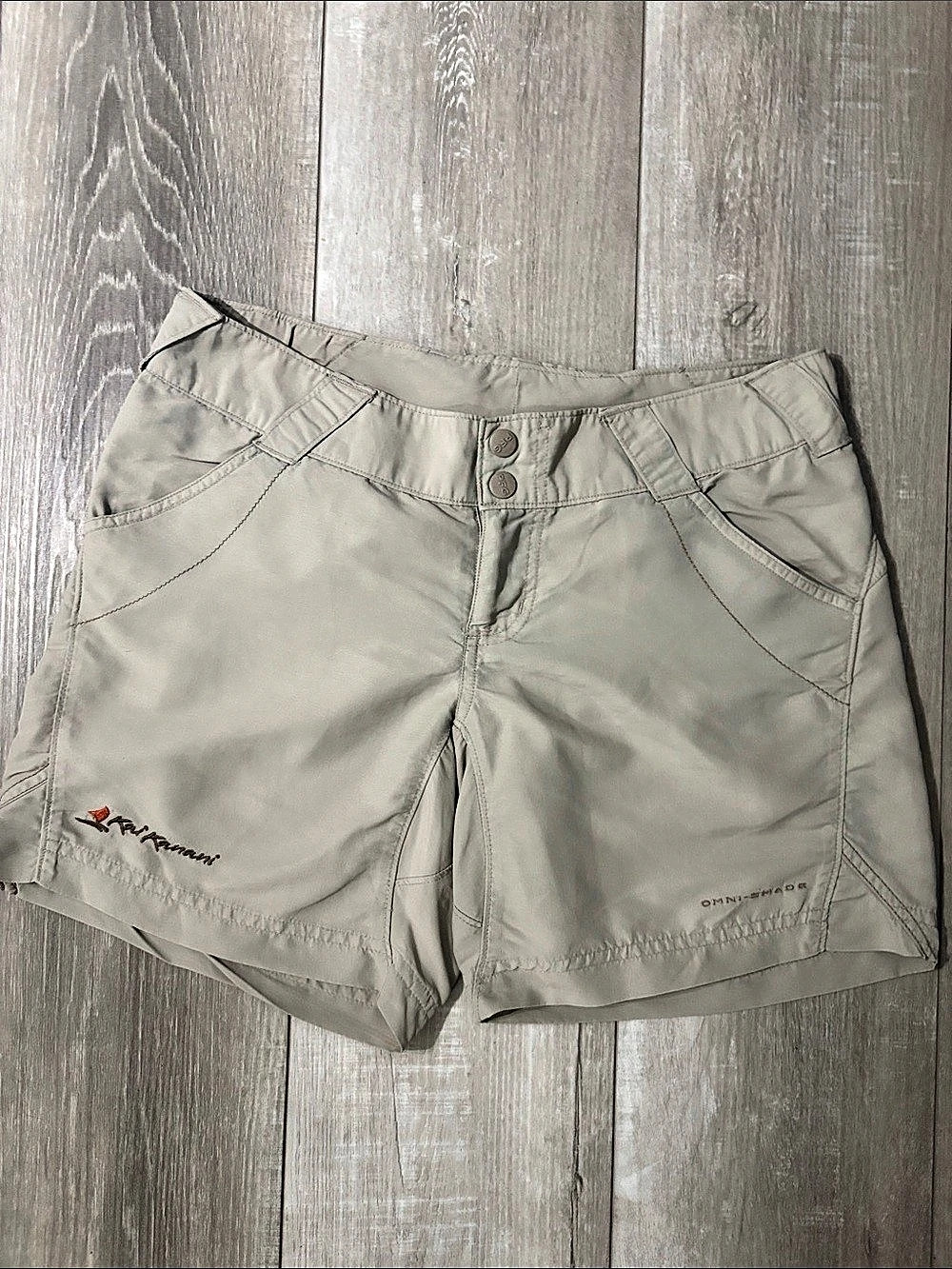 Columbia PFG Omni-Shade Cargo Shorts Tan Size XS